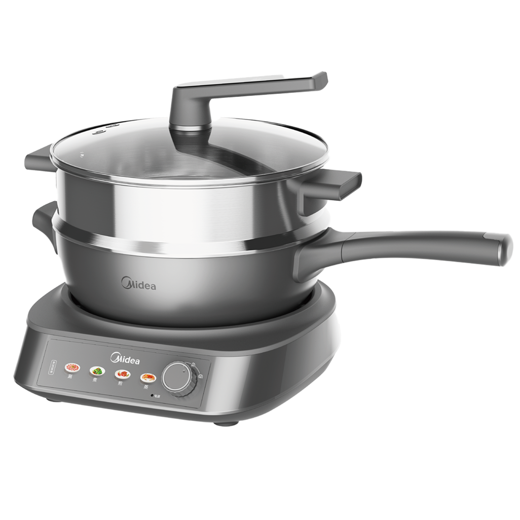 美的 分体电火锅 4.3L容量 0氟钛陶轻量锅体 耐磨不沾 MC-HCG2818S