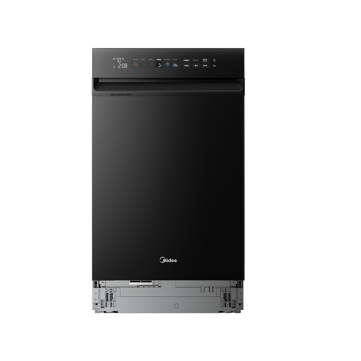 美的独嵌洗碗机X6S小蛮腰 16套 晶焰双模烘干 七星消杀 一键单消毒