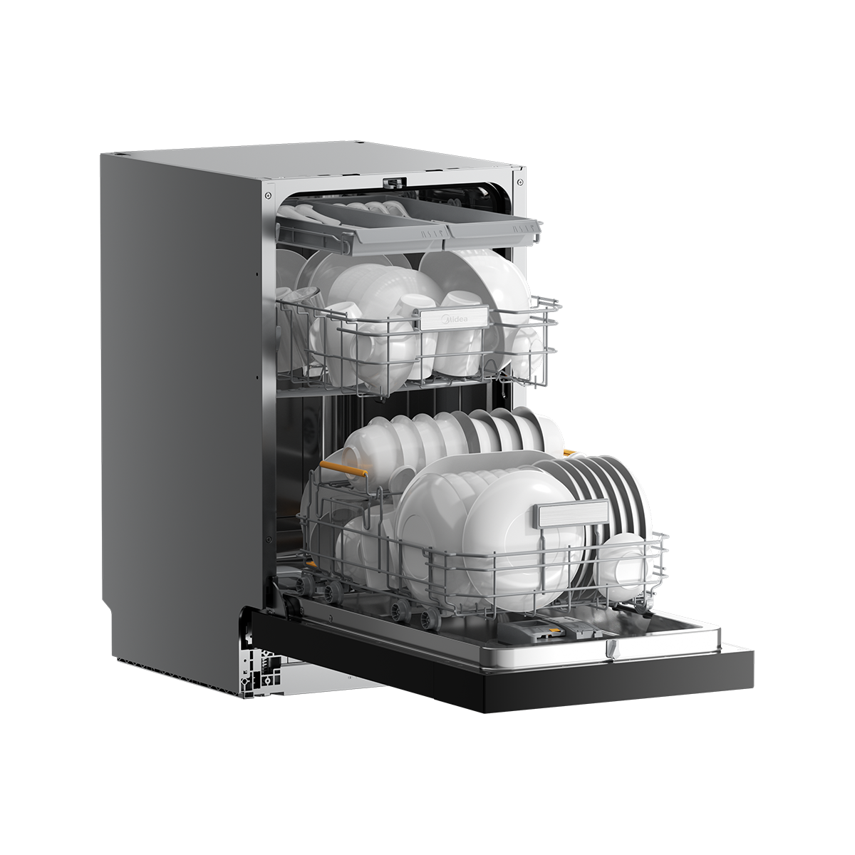 美的独嵌洗碗机X6S小蛮腰 16套 晶焰双模烘干 七星消杀 一键单消毒